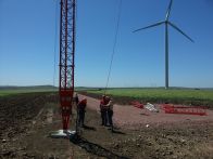 Met mast 120 meters instalation