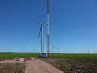 Wind mast 120m instalation